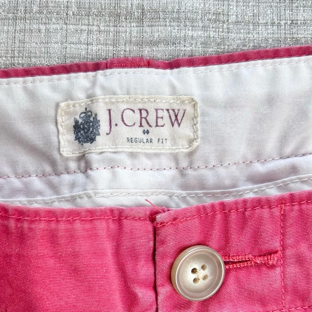J. Crew retro (2010) regular fit 💯% cotton pants, washed salmon, 38x32